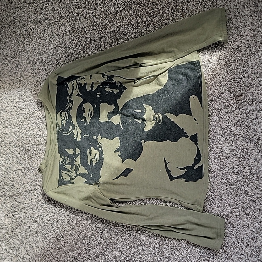 Green and Black Shirt